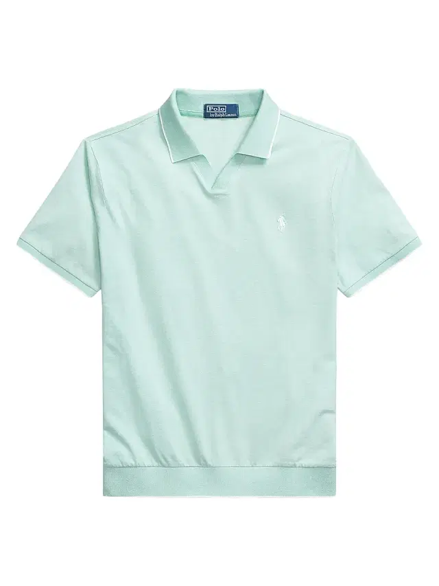 Polo Ralph Lauren Men's Jacquard Mesh Cotton Polo Shirt - Celadon White