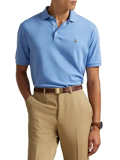 Polo Ralph Lauren Men's Pony Pima Cotton Polo Shirt - Sky Blue - Size XXL | Thumbnail 3 Polo Ralph Lauren Men's Pony Pima Cotton Polo Shirt - Sky Blue - Size XXL | Thumbnail 3