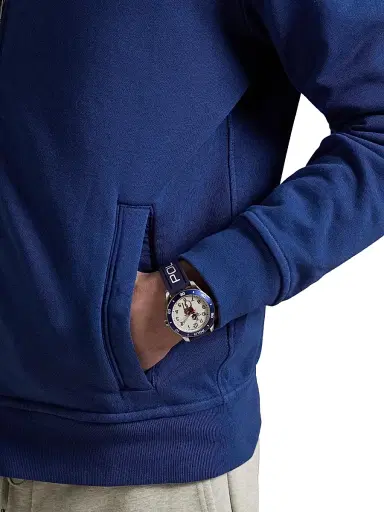 Polo Ralph Lauren Men's French Terry Track Jacket - Annapolis Blue - Size XL | Thumbnail 6 Polo Ralph Lauren Men's French Terry Track Jacket - Annapolis Blue - Size XL | Thumbnail 6
