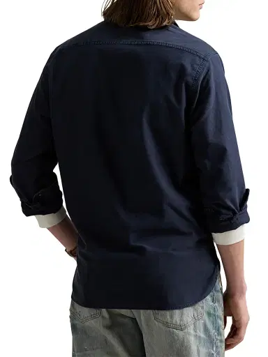 Polo Ralph Lauren Men's Yankees Oxford Shirt - Aviator Navy - Size Medium | Thumbnail 5 Polo Ralph Lauren Men's Yankees Oxford Shirt - Aviator Navy - Size Medium | Thumbnail 5