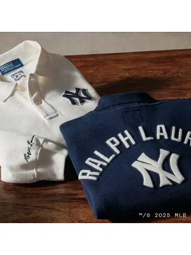 Polo Ralph Lauren Men's Yankees Oxford Shirt - Aviator Navy - Size Medium | Thumbnail 9 Polo Ralph Lauren Men's Yankees Oxford Shirt - Aviator Navy - Size Medium | Thumbnail 9