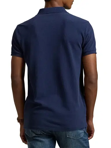 Polo Ralph Lauren Men's Custom-Slim-Fit Big Pony Mesh Polo Shirt - Cruise Navy - Size XXL | Thumbnail 4 Polo Ralph Lauren Men's Custom-Slim-Fit Big Pony Mesh Polo Shirt - Cruise Navy - Size XXL | Thumbnail 4
