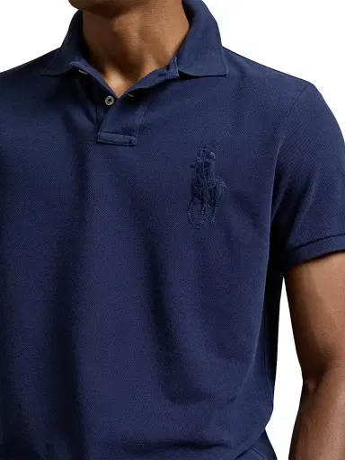 Polo Ralph Lauren Men's Custom-Slim-Fit Big Pony Mesh Polo Shirt - Cruise Navy - Size XXL | Thumbnail 5 Polo Ralph Lauren Men's Custom-Slim-Fit Big Pony Mesh Polo Shirt - Cruise Navy - Size XXL | Thumbnail 5