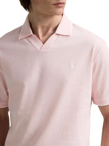 Polo Ralph Lauren Men's Jacquard Mesh Cotton Polo Shirt | Thumbnail 6 Polo Ralph Lauren Men's Jacquard Mesh Cotton Polo Shirt | Thumbnail 6