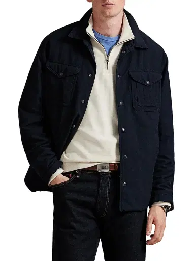 Polo Ralph Lauren Men's Luxury Textured Quarter-Zip Sweatshirt - Chalk Heather Nevis - Size XXL | Thumbnail 6 Polo Ralph Lauren Men's Luxury Textured Quarter-Zip Sweatshirt - Chalk Heather Nevis - Size XXL | Thumbnail 6