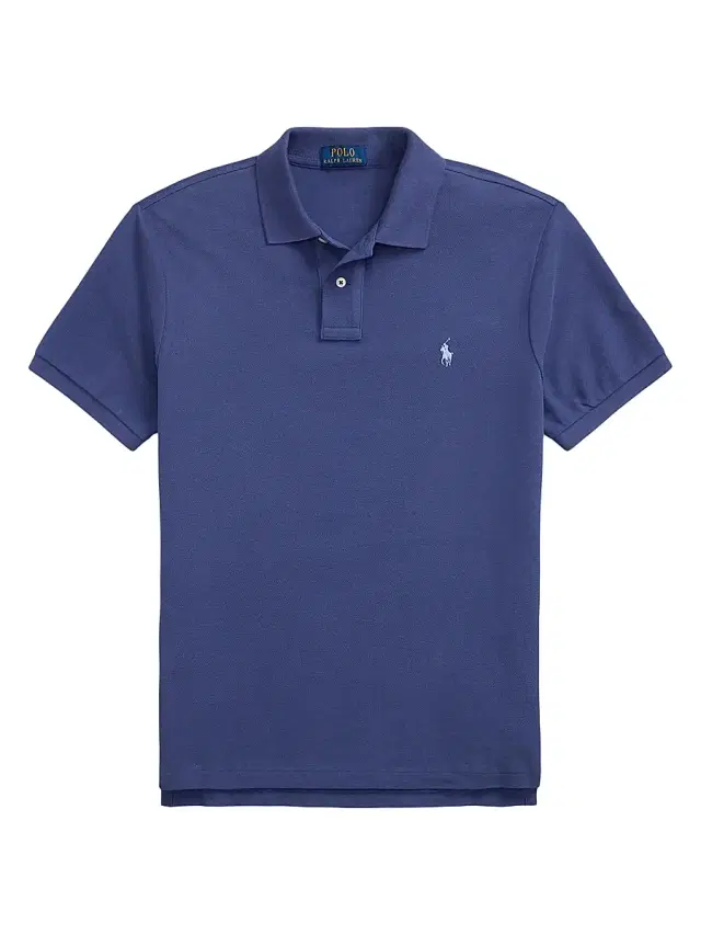 Polo Ralph Lauren Men's Custom-Slim-Fit Mesh Polo Shirt - Light Navy