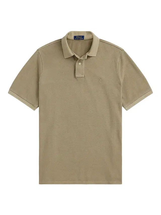 Polo Ralph Lauren Men's Classic-Fit Mineral-Dyed Mesh Polo Shirt - Olive