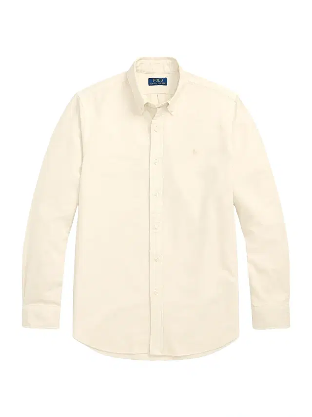 Polo Ralph Lauren Men's Classic-Fit Mineral-Dyed Oxford Shirt - Natural