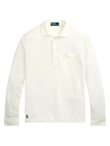 Polo Ralph Lauren Men's Linen Mesh Polo Shirt - Deckwash White - Size XXL | Thumbnail 1