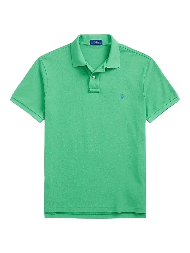 Polo Ralph Lauren Men's Custom-Slim-Fit Mesh Polo Shirt - Raft Green