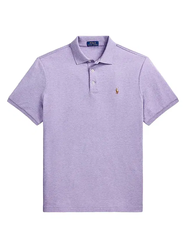 Polo Ralph Lauren Men's Cotton Slim-Fit Polo Shirt - Amethyst Heather