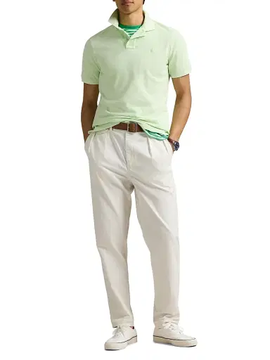 Polo Ralph Lauren Men's Classic-Fit Mineral-Dyed Mesh Polo Shirt - Leaf - Size XXL | Thumbnail 2