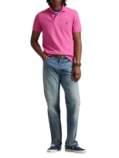 Polo Ralph Lauren Men's Classic-Fit Mesh Polo Shirt - Peony - Size XL | Thumbnail 2