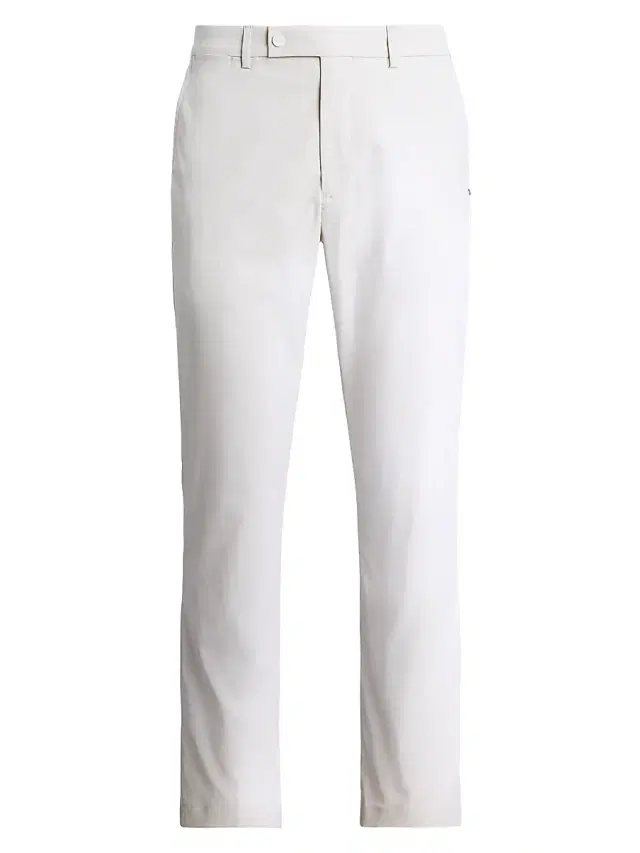 RLX Ralph Lauren Men's Tailored-Fit Performance Twill Pants - Ceramic White