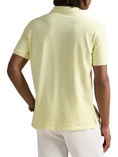 Polo Ralph Lauren Men's Classic-Fit Mineral-Dyed Mesh Polo Shirt - Lime - Size XL | Thumbnail 4 Polo Ralph Lauren Men's Classic-Fit Mineral-Dyed Mesh Polo Shirt - Lime - Size XL | Thumbnail 4