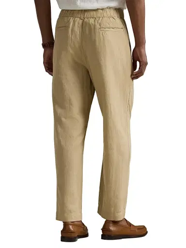 Polo Ralph Lauren Men's Relaxed-Fit Linen-Cotton Pants - Coastal Beige | Thumbnail 4 Polo Ralph Lauren Men's Relaxed-Fit Linen-Cotton Pants - Coastal Beige | Thumbnail 4