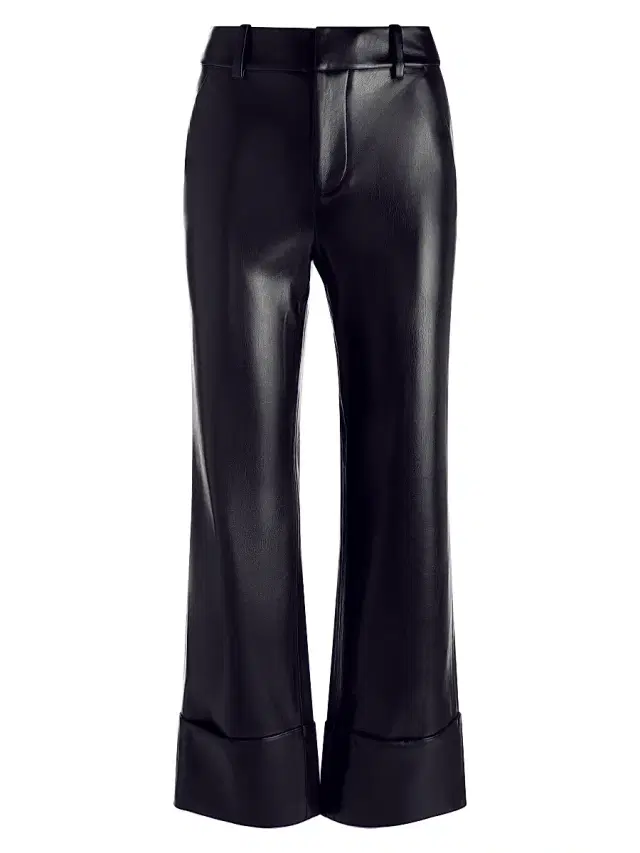 ALICE + OLIVIA Women's Alexander Faux-Leather Pants - Black