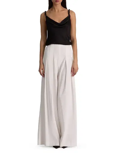 Alice + Olivia Women's Monique Twist Strap Cowl Tank - Black - Size XL | Thumbnail 2
