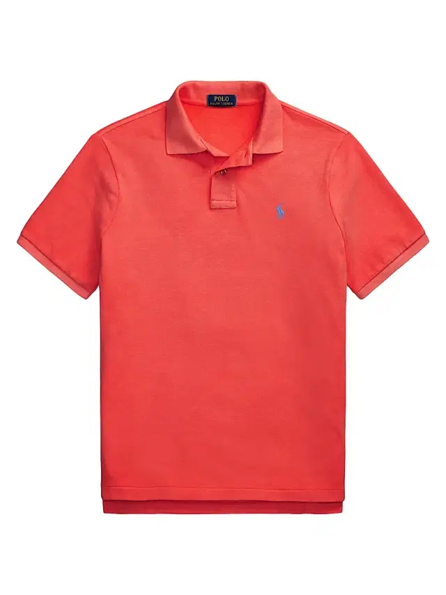 Polo Ralph Lauren Men's Custom-Slim-Fit Mesh Polo Shirt - Spring Red