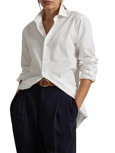 Polo Ralph Lauren Men's Classic Fit Poplin Button-Front Shirt - White - Size XXL | Thumbnail 5