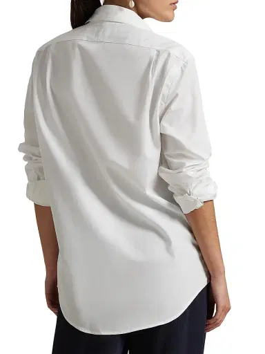 Polo Ralph Lauren Men's Classic Fit Poplin Button-Front Shirt - White - Size XXL | Thumbnail 6