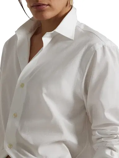 Polo Ralph Lauren Men's Classic Fit Poplin Button-Front Shirt - White - Size XXL | Thumbnail 8