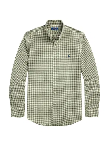 Polo Ralph Lauren Men's Gingham Stretch Poplin Shirt - Garden Trail White - Size XXL | Thumbnail 1