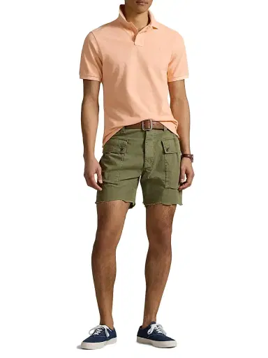 Polo Ralph Lauren Men's Classic-Fit Mineral-Dyed Mesh Polo Shirt - Amber - Size XXL | Thumbnail 2