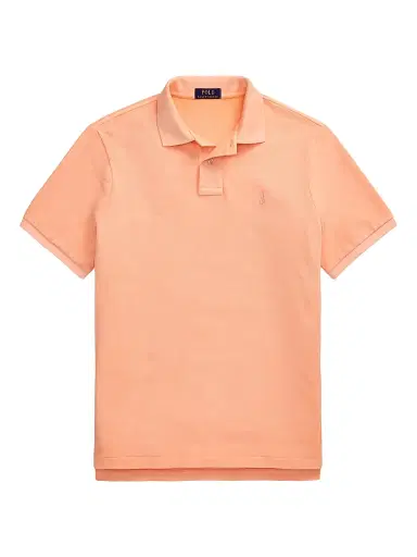Polo Ralph Lauren Men's Classic-Fit Mineral-Dyed Mesh Polo Shirt - Amber - Size XXL | Thumbnail 1