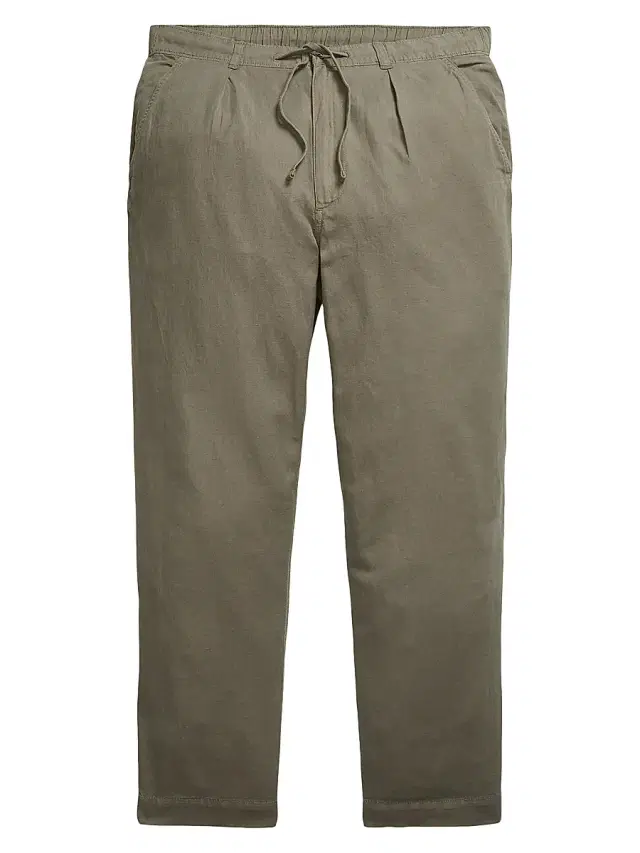 Polo Ralph Lauren Men's Relaxed-Fit Linen-Cotton Pants - New Olive
