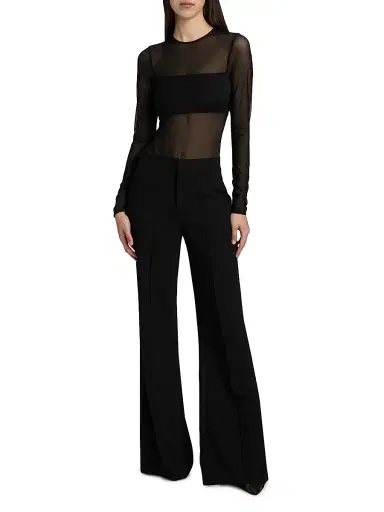 Alice + Olivia Women's Bandeau Sheer Bodysuit | Thumbnail 2 Alice + Olivia Women's Bandeau Sheer Bodysuit | Thumbnail 2