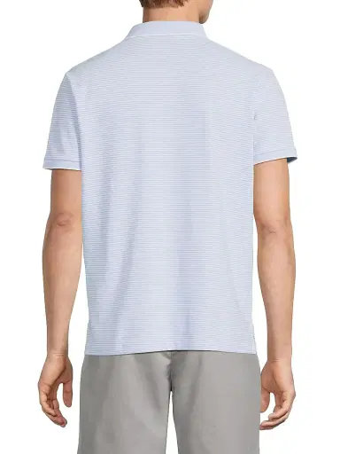 Polo Ralph Lauren Men's Classic-Fit Striped Soft Cotton Polo Shirt - Office Blue White - Size XXL | Thumbnail 5