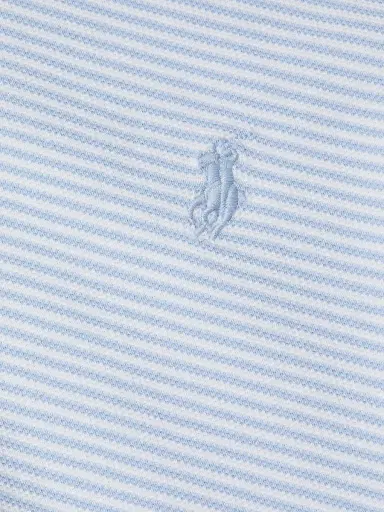 Polo Ralph Lauren Men's Classic-Fit Striped Soft Cotton Polo Shirt - Office Blue White - Size XXL | Thumbnail 6