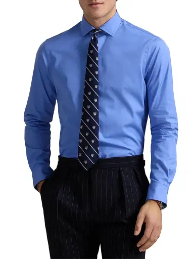 Polo Ralph Lauren Men's Classic Fit Poplin Button-Front Shirt - Harbor Island Blue - Size XXL | Thumbnail 2