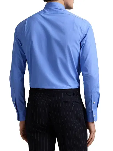 Polo Ralph Lauren Men's Classic Fit Poplin Button-Front Shirt - Harbor Island Blue - Size XXL | Thumbnail 3