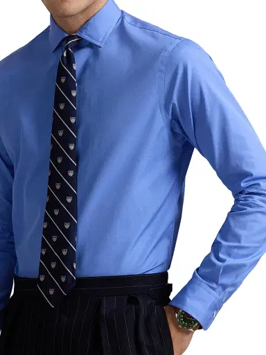 Polo Ralph Lauren Men's Classic Fit Poplin Button-Front Shirt - Harbor Island Blue - Size XXL | Thumbnail 5