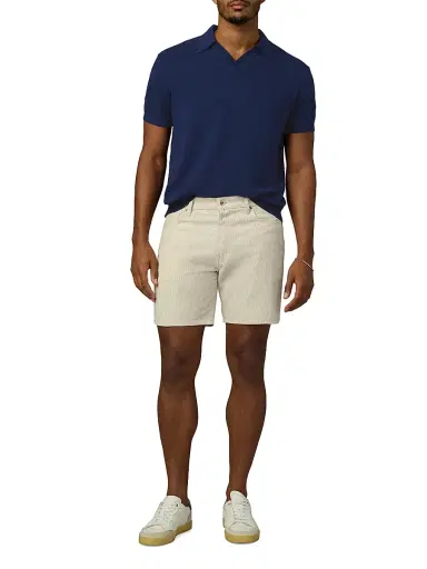 Joe's Jeans Men's Johnny Honeycomb Knit Polo Shirt - French Navy - Size Medium | Thumbnail 2