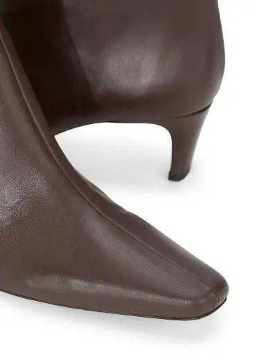 Staud Women's Wally Leather Ankle Boots - Espresso | Thumbnail 4