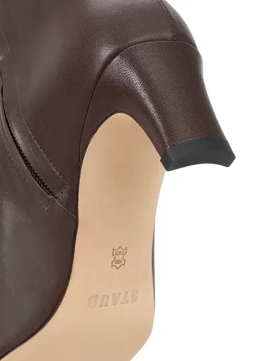 Staud Women's Wally Leather Ankle Boots - Espresso | Thumbnail 5