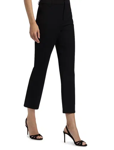 L'AGENCE Women's Ketra Baby Bootcut Crop Trousers - Black | Thumbnail 4 L'AGENCE Women's Ketra Baby Bootcut Crop Trousers - Black | Thumbnail 4