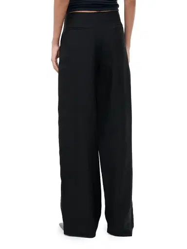 Staud Women's Pierre Pleated Wool-Silk Wide-Leg Pants | Thumbnail 4 Staud Women's Pierre Pleated Wool-Silk Wide-Leg Pants | Thumbnail 4