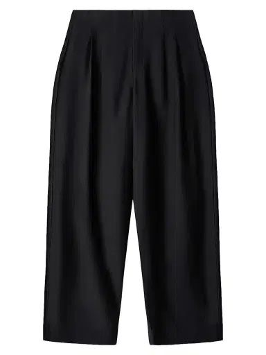 Staud Women's Pierre Pleated Wool-Silk Wide-Leg Pants | Thumbnail 1 Staud Women's Pierre Pleated Wool-Silk Wide-Leg Pants | Thumbnail 1