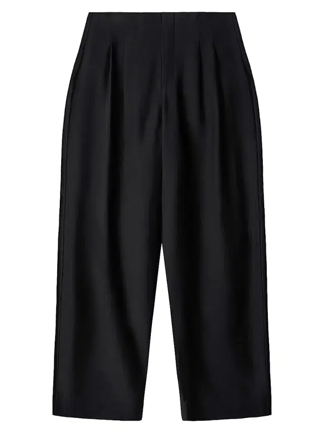 Staud Women's Pierre Pleated Wool-Silk Wide-Leg Pants - Black