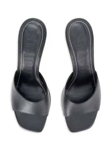 Staud Women's Bea 65MM Leather Mules - Black - Size 11 | Thumbnail 4 Staud Women's Bea 65MM Leather Mules - Black - Size 11 | Thumbnail 4