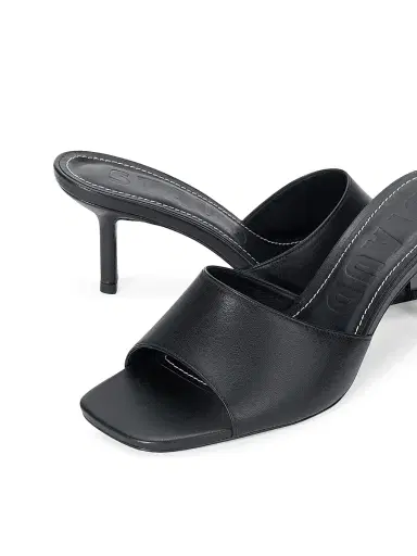 Staud Women's Bea 65MM Leather Mules - Black - Size 11 | Thumbnail 5 Staud Women's Bea 65MM Leather Mules - Black - Size 11 | Thumbnail 5