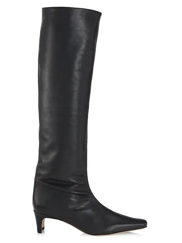 Staud Women's Wally Leather Knee-High Boots - Black