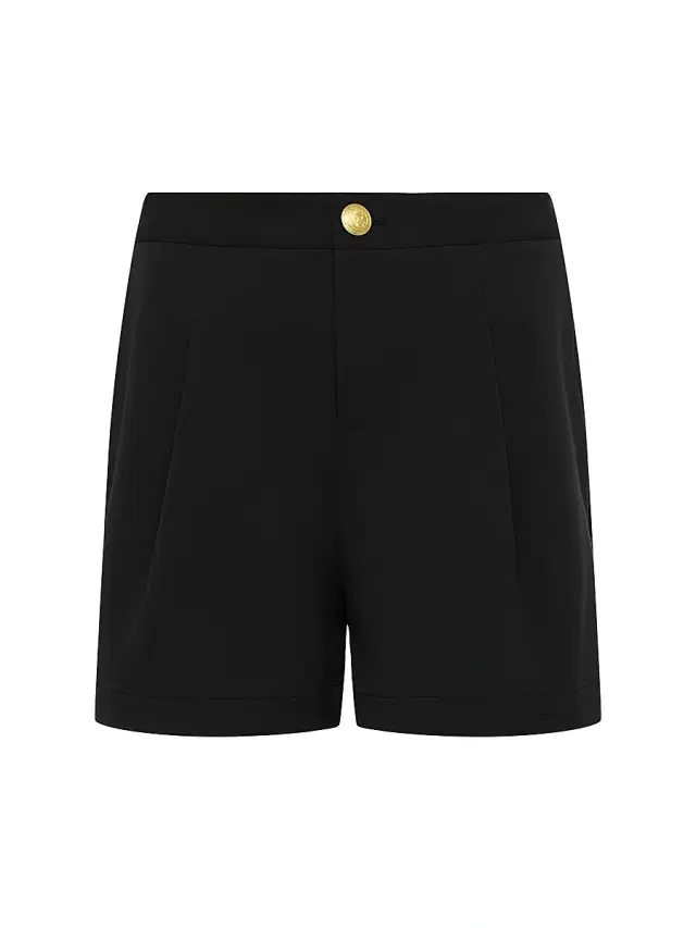 L'AGENCE Women's Saige Safari Shorts - Black