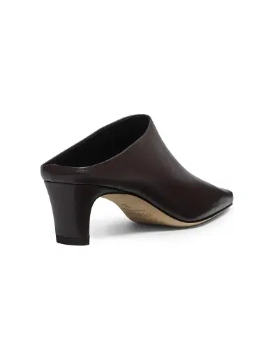 Staud Women's Wally 55MM Leather Mules - Espresso - Size 10 | Thumbnail 3