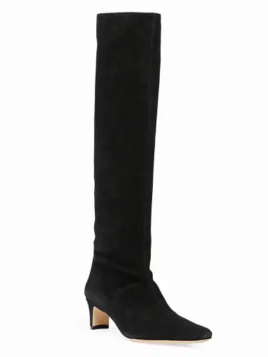 Staud Women's Wally Suede Knee-High Boots - Black - Size 5.5 | Thumbnail 2
