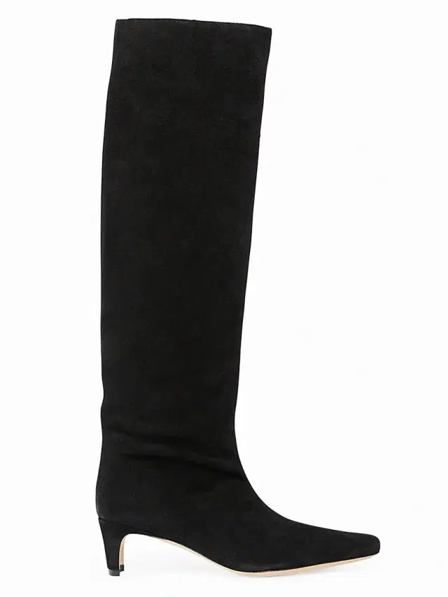 Staud Women's Wally Suede Knee-High Boots - Black